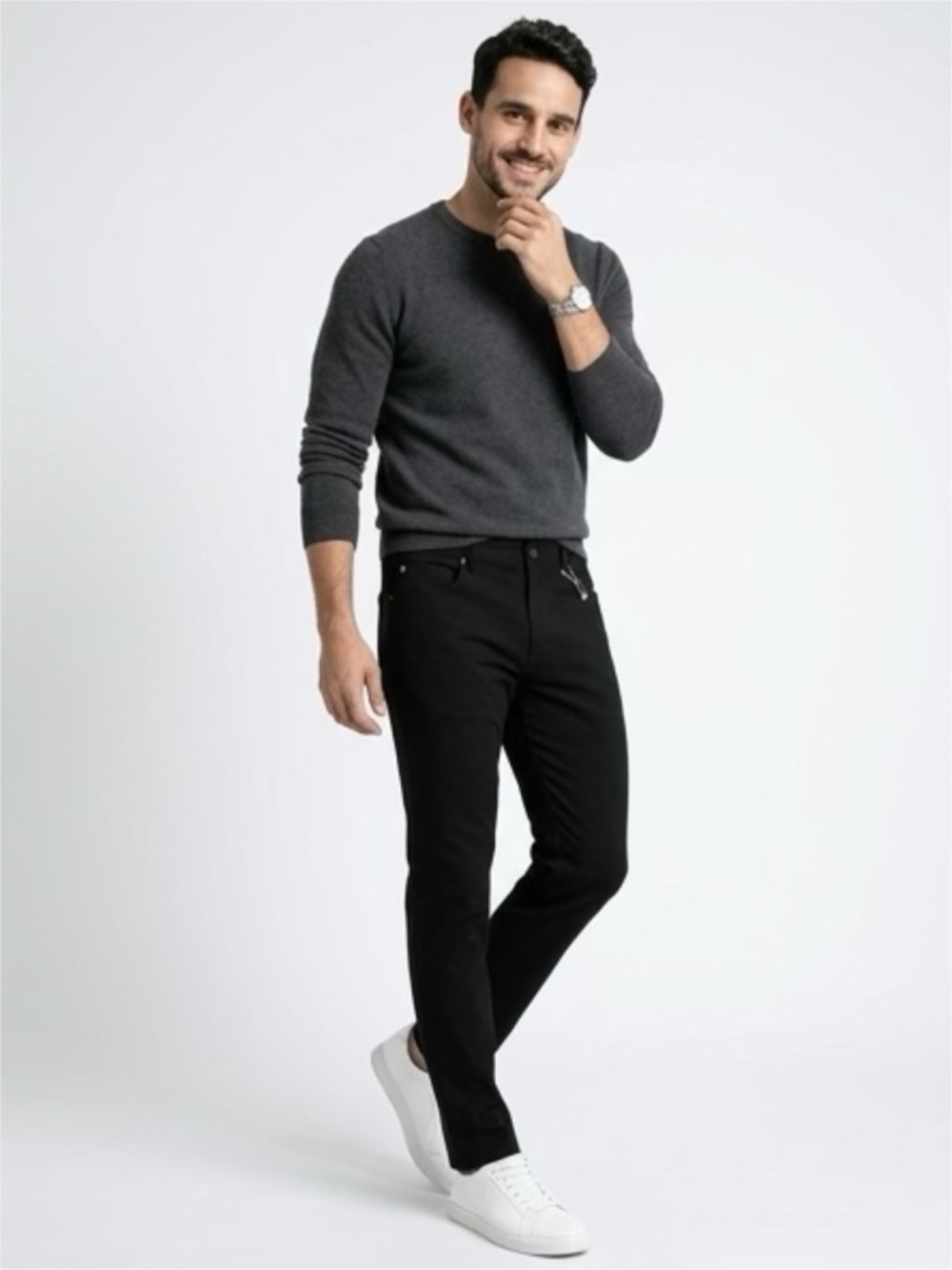 SANTORELLI MADE IN ITALY BLACK LUIGI PANTS SIZE 38 NWOT